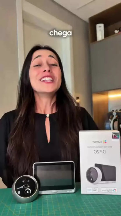 Vídeo Porteiro EZVIZ DP2C — Olho Mágico Digital Full HD 4,3"
