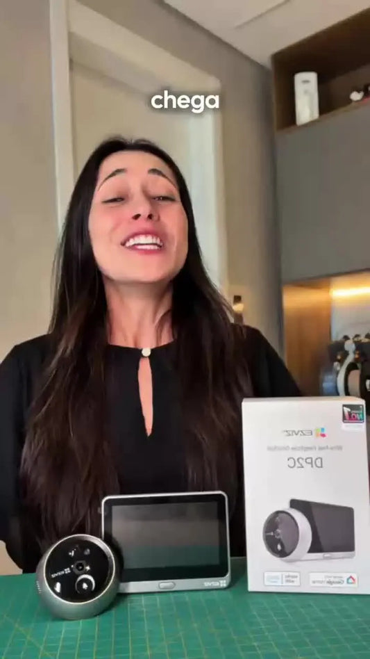 Vídeo Porteiro EZVIZ DP2C — Olho Mágico Digital Full HD 4,3"