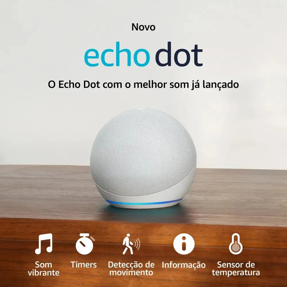 Echo Dot 5ª Geração com Alexa — Smart Speaker Amazon
